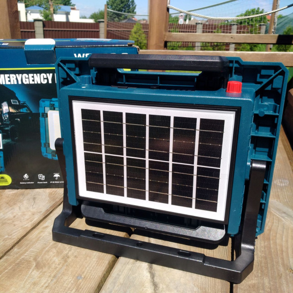 Прожектор - светильник на солнечной батарее Solar Emerygency Lamp 400W, аккумулятор 8х18650 мАч / Power Bank